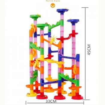 105PCS DIY Construction Marble Race Run Maze Balls High Quality STEM Learning Toy  Maze Balls Track Building Blocks Educational