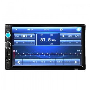 7 Inch LCD 2 DIN HD Car Radio MP5 Player In-Dash Touch Screen Bluetooth HD Rear View Camera Car Stereo FM + Wireless Remote New