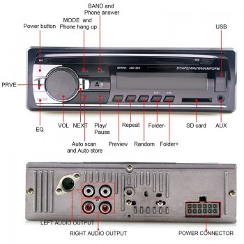 24V Truck Radio Car BUS Autoradio 1 Din Bluetooth MP3 Player Coche Radios Estereo Poste Para Auto Audio Stereo Carro Automotivo