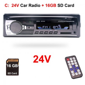 24V Truck Radio Car BUS Autoradio 1 Din Bluetooth MP3 Player Coche Radios Estereo Poste Para Auto Audio Stereo Carro Automotivo