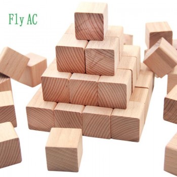 36 pcs/set High quality Beech Cubic Brick Game 4cm Cubes DIY color Blocks Wooden Educational Toys For Baby Children