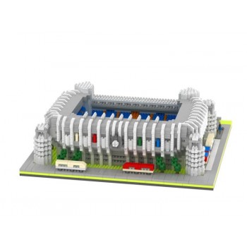 Famous Spain Real Madrid football club micro diamond building block Santiago Bernabeu Stadium nanoblock model bricks toys