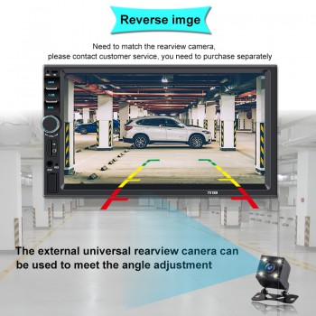 autoradio 2 din General Car Models 7 Touch Screen Bluetooth car radio player car audio aux Rear View Camera mirror link 7018B