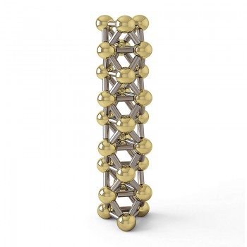 132pcs Magnetic Construction Set Toys,Magnetic Stick amp; Gold Plating Balls Building Blocks Fidget 3D Metal Puzzle Toys.