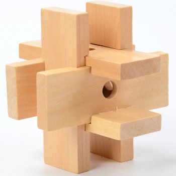 Lu Ban 3d lock Chinese Traditional Toys wooden building blocks classical disassembly handmade vintage adult educational toys