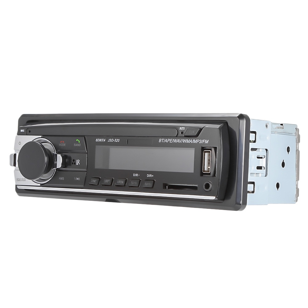 JSD - 520 Car MP3 Player Bluetooth 2.0  DC 12V In Dash 1 Din Car FM Radio Stereo Receiver With Remote Controller
