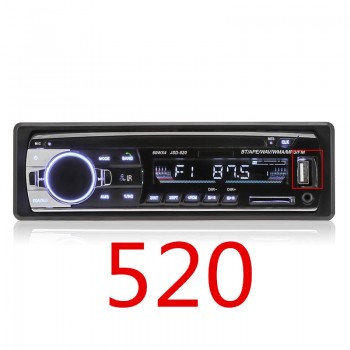 JSD - 520 Car MP3 Player Bluetooth 2.0  DC 12V In Dash 1 Din Car FM Radio Stereo Receiver With Remote Controller