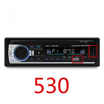JSD - 520 Car MP3 Player Bluetooth 2.0  DC 12V In Dash 1 Din Car FM Radio Stereo Receiver With Remote Controller