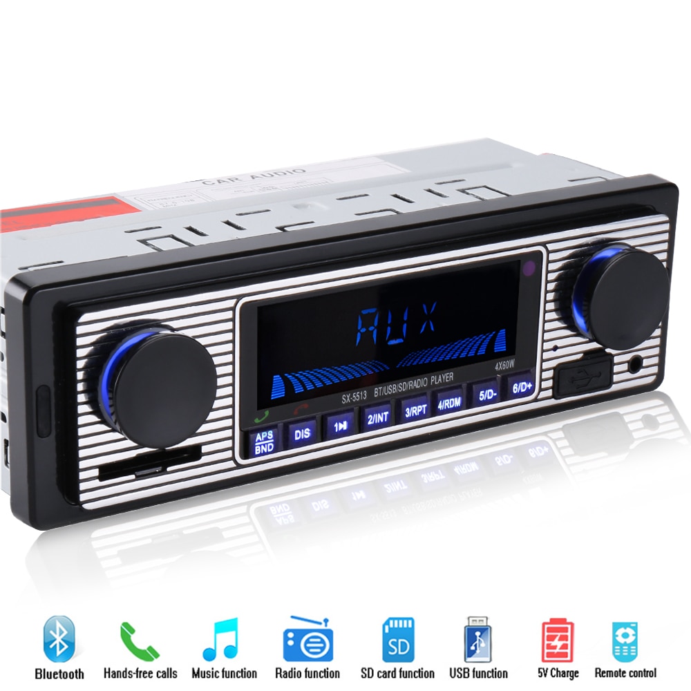 12V Bluetooth Car Radio Player Stereo FM MP3 USB SD AUX Audio Auto Electronics autoradio 1 DIN oto teypleri radio para carro