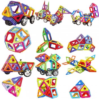 72-110pcs Big Size Magnetic Designer Construction Set Model amp; Building Toy Magnets Magnetic Blocks Educational Toys For Children