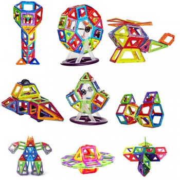 72-110pcs Big Size Magnetic Designer Construction Set Model amp; Building Toy Magnets Magnetic Blocks Educational Toys For Children