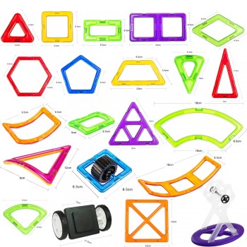 72-110pcs Big Size Magnetic Designer Construction Set Model amp; Building Toy Magnets Magnetic Blocks Educational Toys For Children