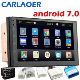 2 din Android 7.0 Car DVD player GPS+Wifi+Bluetooth+Radio+Quad Core 7 inch 1024*600 screen car stereo radio Multimedia player