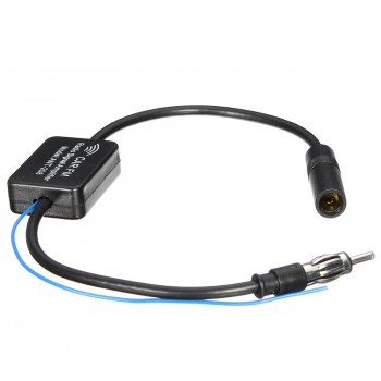 Vehicle AM FM Signal Booster Amplifier Car Inline Antenna Aerial Radio Amp MA799 ANT-208 Improves Reception Quality Reduce Noise