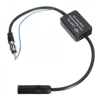 Vehicle AM FM Signal Booster Amplifier Car Inline Antenna Aerial Radio Amp MA799 ANT-208 Improves Reception Quality Reduce Noise