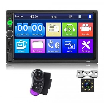 XST Car Audio Player Bluetooth Stereo FM Radio Car MP5 7010B SD AUX USB 5V Charger Auto Electronics Subwoofer 2 Din Autoradio