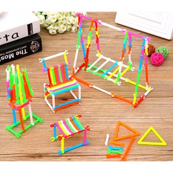 150 PCS 3D model building toys Kindergarten Children Smart sticks building blocks child plastic education toys Brithday gifts