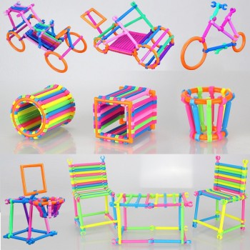 150 PCS 3D model building toys Kindergarten Children Smart sticks building blocks child plastic education toys Brithday gifts