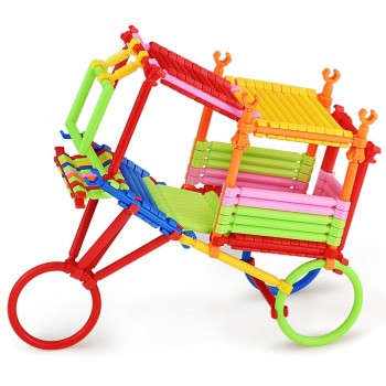 150 PCS 3D model building toys Kindergarten Children Smart sticks building blocks child plastic education toys Brithday gifts