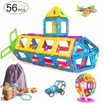 56pcs Big Size Magnetic Designer Blocks Building amp; Construction Toy Magnetic Tiles Game Educational Toys For Children Gifts