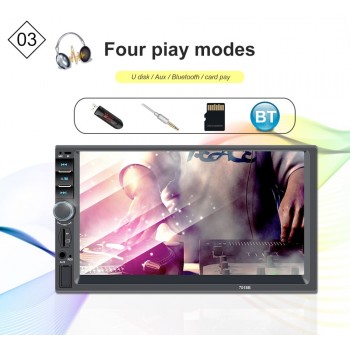 Central Multimedia MP5 Player 7 Touch Screen Bluetooth 2 Din Car radio with USB TF FM Support Back up Camera Auto Audio stereo