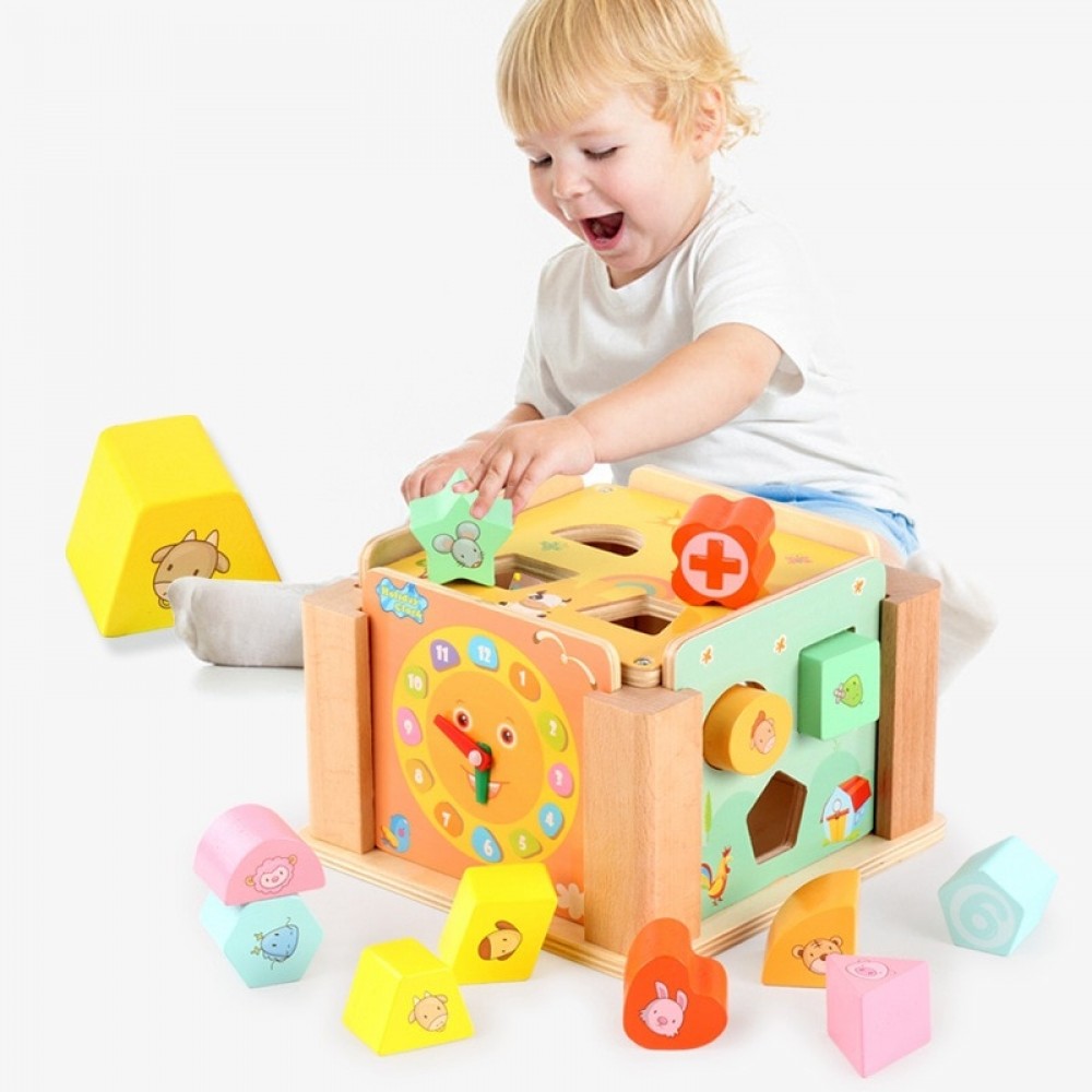 Educational toys Wooden rainbow Drewniane klocki Natural wooden toys Wood blocks Houten blokken naturel Oyuncak Secret box Gifts
