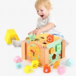 Educational toys Wooden rainbow Drewniane klocki Natural wooden toys Wood blocks Houten blokken naturel Oyuncak Secret box Gifts