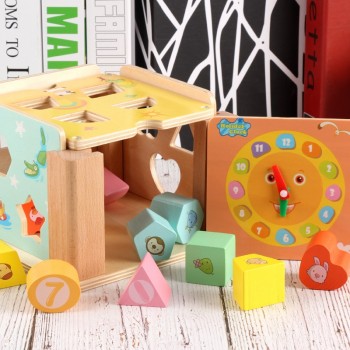 Educational toys Wooden rainbow Drewniane klocki Natural wooden toys Wood blocks Houten blokken naturel Oyuncak Secret box Gifts