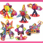 AMYamp;BENTON  145 PCS Mini Magnet Enlighten Education Children Building Blocks Toys Magnetic Designer