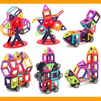 AMYamp;BENTON  145 PCS Mini Magnet Enlighten Education Children Building Blocks Toys Magnetic Designer