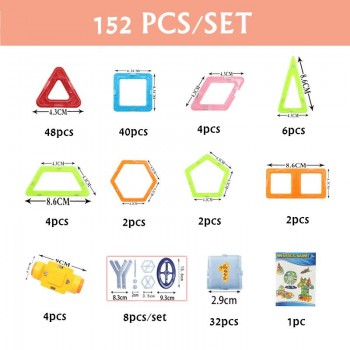 MylitDear Mini 78/152/174 pcs Magnetic Building Blocks Toys Construction Model DIY 3D Magnetic Designer Educational Bricks Toys