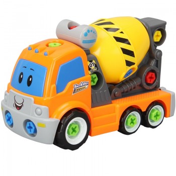 Children Educational Disassembly Engineer Truck Kids Assembly Screw Auto Electric Toy Trucks Best Gift