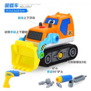 Children Educational Disassembly Engineer Truck Kids Assembly Screw Auto Electric Toy Trucks Best Gift