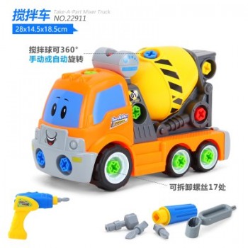 Children Educational Disassembly Engineer Truck Kids Assembly Screw Auto Electric Toy Trucks Best Gift