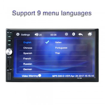 Car audio car Stereo Bluetooth auto Radio HD 7 inch 2 DIN Touch Screen autoradio Player Hands-free call Support Rear View Camera