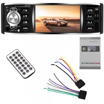 car radio player autoradio 1 din 12v 4.1 inch touch screen auto audio Mirror link RDS Bluetooth rear view camera car stereo