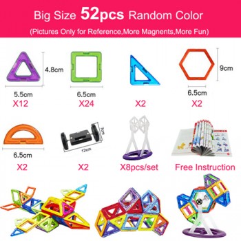 Big Size Magnetic Designer Construction Set Modeling amp; Building Toys Magnetic Blocks Magnets Building Blocks For Kids Gifts