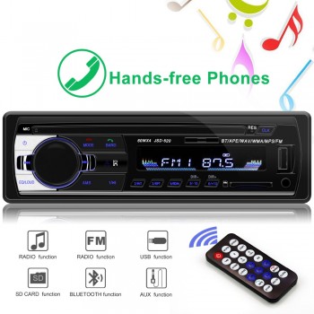 Radio Car 1 Din Autoradio Mini JSD520 12V Car Stereo with Bluetooth FM Radio AUX/USB/SD MP3 Car Player One Din Car Audio