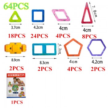 3D Mini Designer Magnetic Builiding Blocks Construction Set Kids Educational Toys For Chldrens Boys Girls Babys Gift
