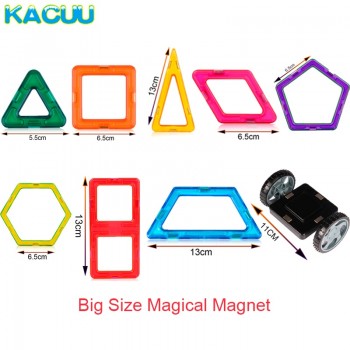 KACUU Big Size Magnetic Designer Construction Set Model amp; Building Toy Magnets Magnetic Blocks Educational Toys For Children