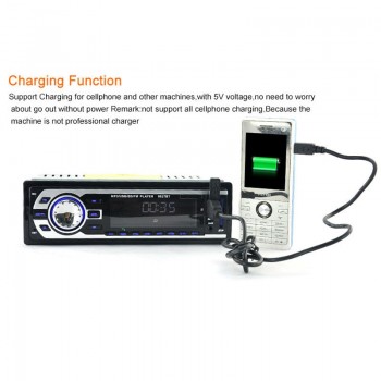 For 12V and 24V Autoradio car Audio Player 1 DIN Car Radio Kits Stereo FM Tuner Bluetooth AUX MP3 Player SD USB Car-Charger