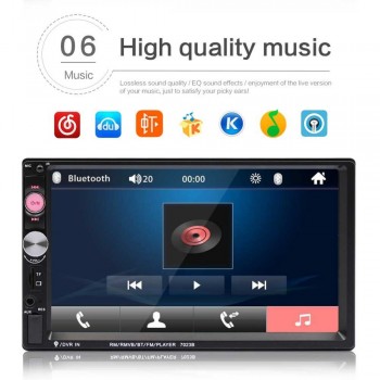 2 din car radio 7 HD Autoradio Player MP5 Touch Screen Digital Display Bluetooth USB SD Multimedia Rear View Camera