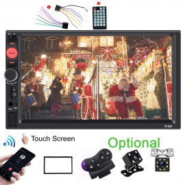 Car radio coche HD 7 inch Touch Screen auto Audio Stereo Bluetooth Central Multimedia Player IR Rear View Camera Autoradio 2 Din
