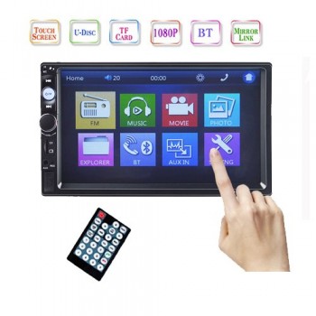 Car radio coche HD 7 inch Touch Screen auto Audio Stereo Bluetooth Central Multimedia Player IR Rear View Camera Autoradio 2 Din
