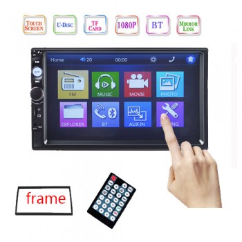 Car radio coche HD 7 inch Touch Screen auto Audio Stereo Bluetooth Central Multimedia Player IR Rear View Camera Autoradio 2 Din