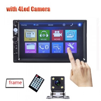 Car radio coche HD 7 inch Touch Screen auto Audio Stereo Bluetooth Central Multimedia Player IR Rear View Camera Autoradio 2 Din