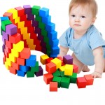 15 pcs 2cm Small Wooden Blocks Building Colorful Cube Child Educational Toys Mathematical Tool Model Kids Toys