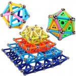 Creative Magnetic Design Blocks Bar Mini Metal Bead Stick Balls Geometric Figure Construction Kit Toys For Kid Intelligence Gift