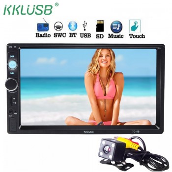 autoradio 2 din General Car Models 7 inch LCD Touch Screen Bluetooth car radio player car audio aux support Rear View Camera