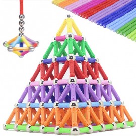 wholesale Magnet Toy Bars Magnetic Building Blocks Construction Toys For Children Designer Educational Toys For Kids Metal Balls